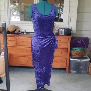 Crushed velvet dress